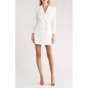 New Veronica Beard Elianna Blazer Dress In Off White Size 10 $898